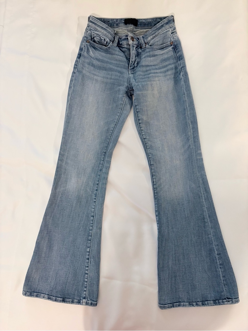 Buckle Light Blue Flare Jeans